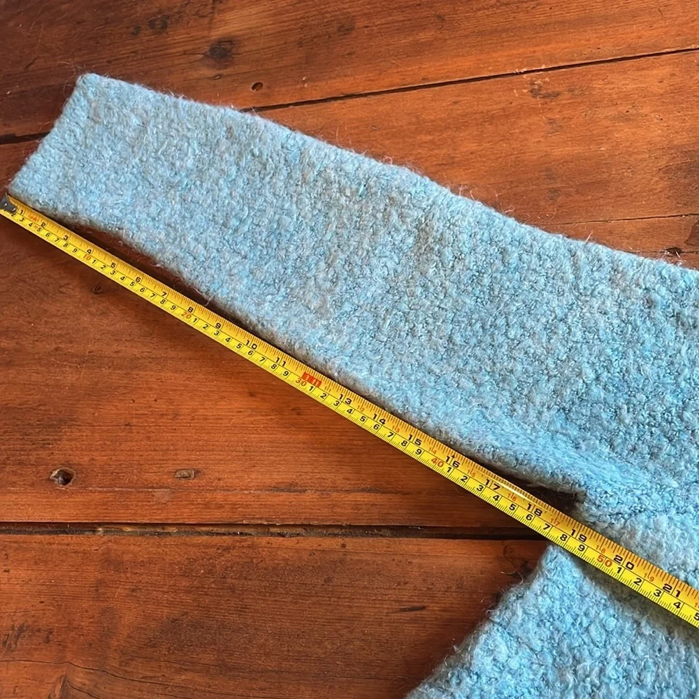 Vintage Mohair Wool Blend MODA Intl Blue Sweater - Picture 7 of 8